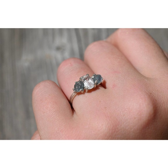 Montana sapphire ring, alternative engagement rings size 3 4 5 6 7 8 9 1… - Picture 3 of 6